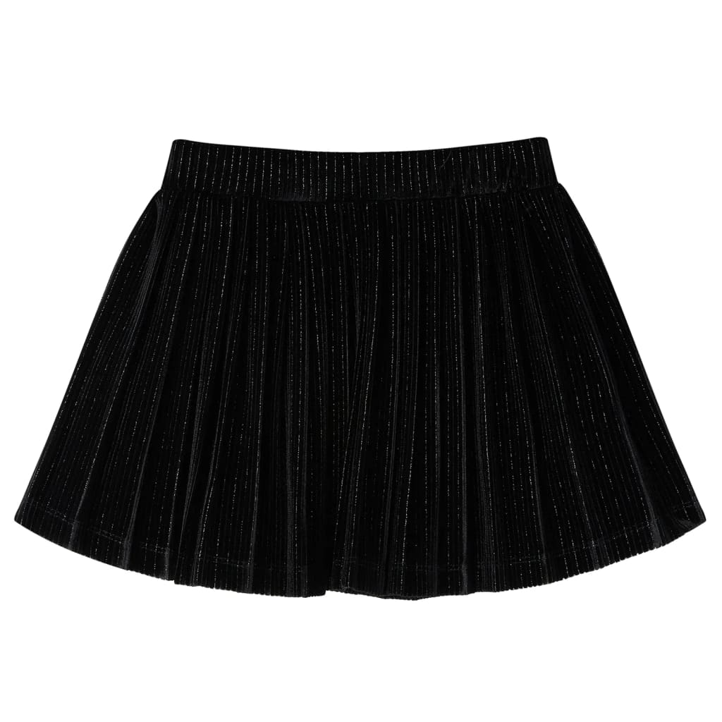 VidaXL Jupe enfant plissée 92 lurex noir