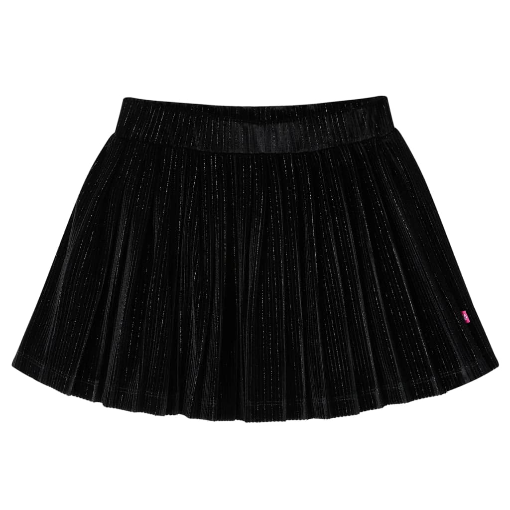 VidaXL Jupe enfant plissée 104 lurex noir