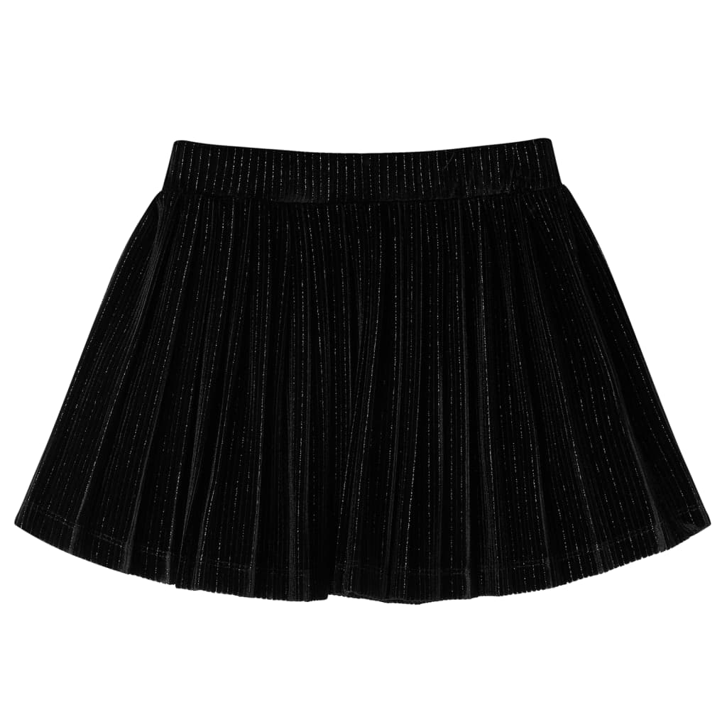 VidaXL Jupe enfant plissée 104 lurex noir