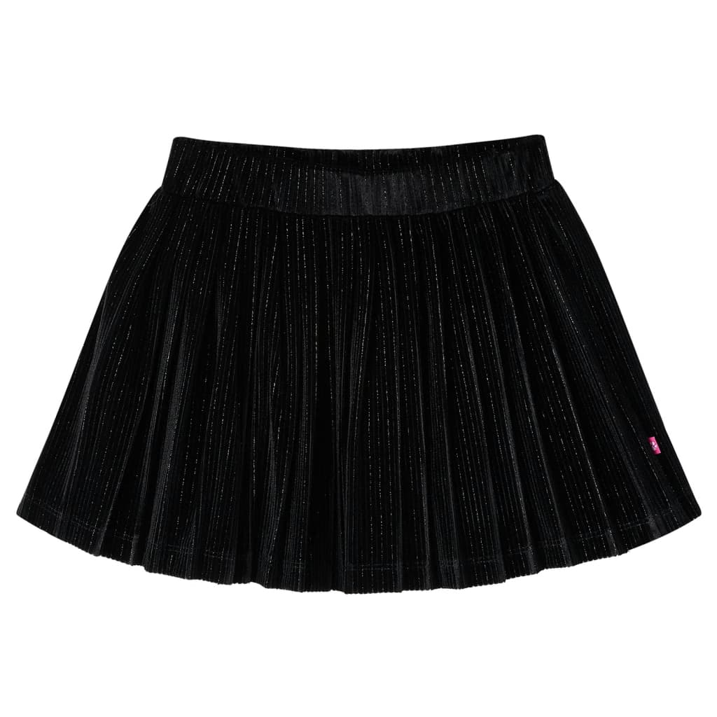 VidaXL Jupe enfant plissée 116 lurex noir