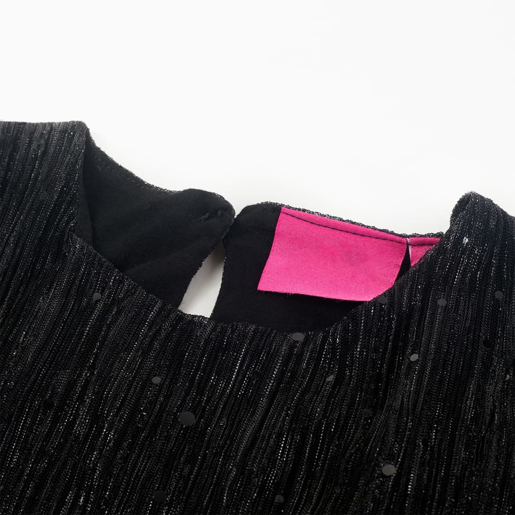 VidaXL Robe enfant à manches longues 92 noir