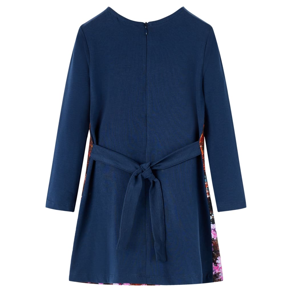 VidaXL Robe enfant à manches longues 92 bleu marine