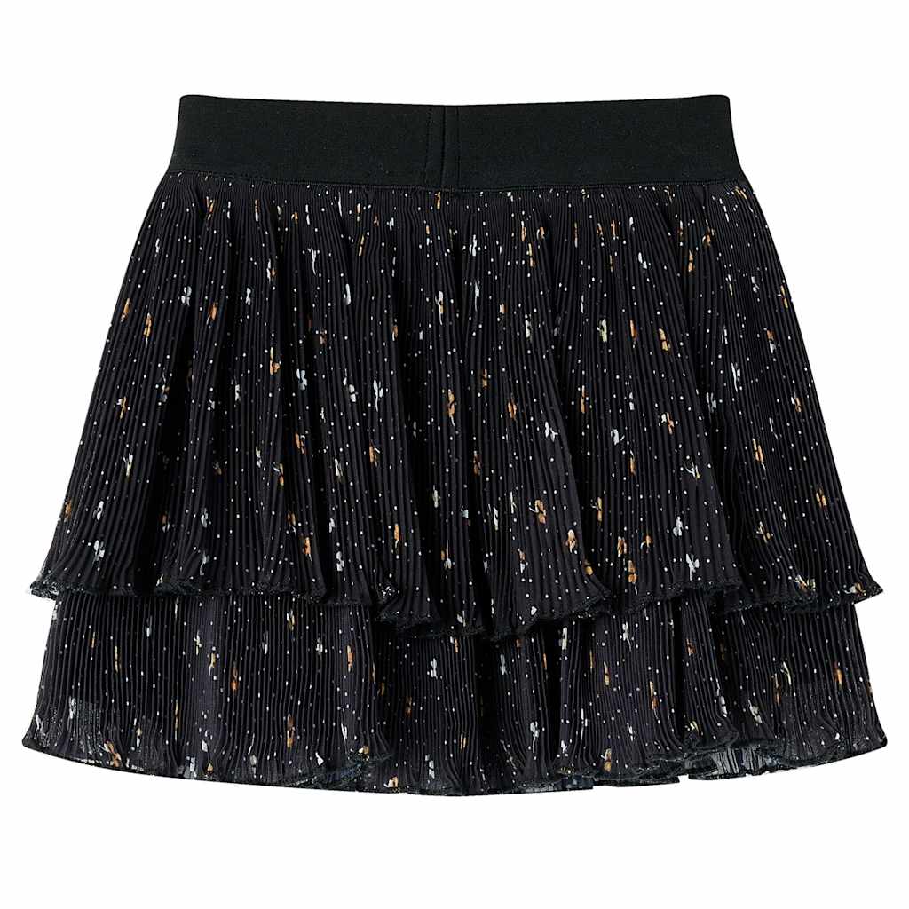 VidaXL Jupe enfant à volants superposés 104 noir