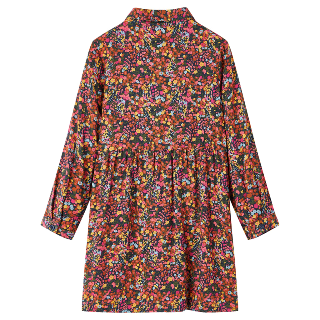 VidaXL Robe enfant à manches longues 116 multicolore