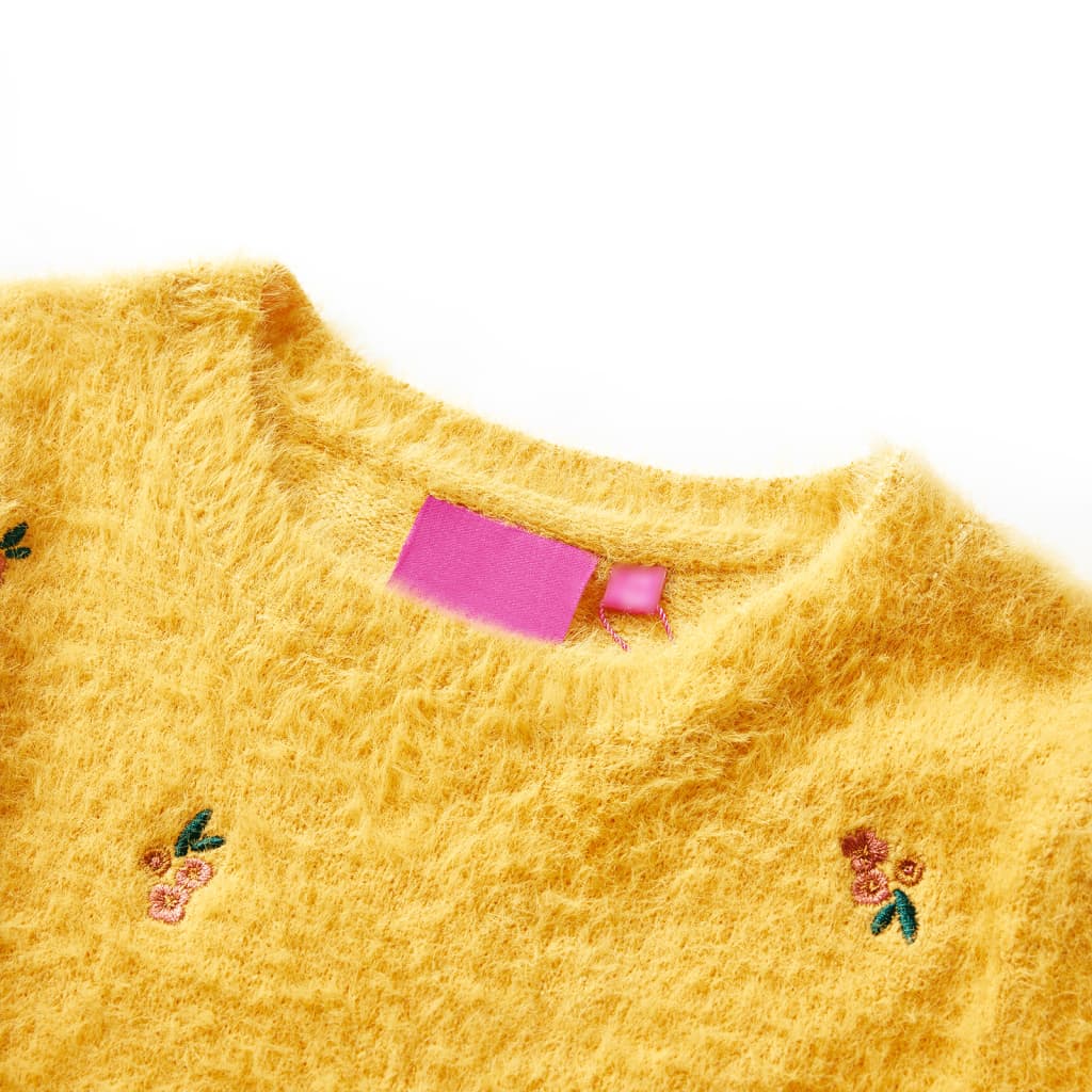 VidaXL Pull enfant tricoté 104 ocre
