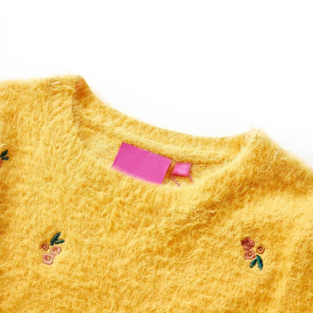 VidaXL Pull enfant tricoté 116 ocre