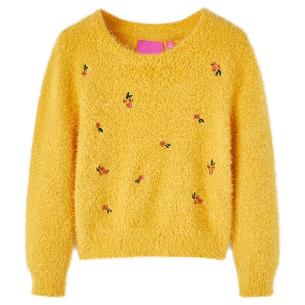 VidaXL Pull enfant tricoté 140 ocre