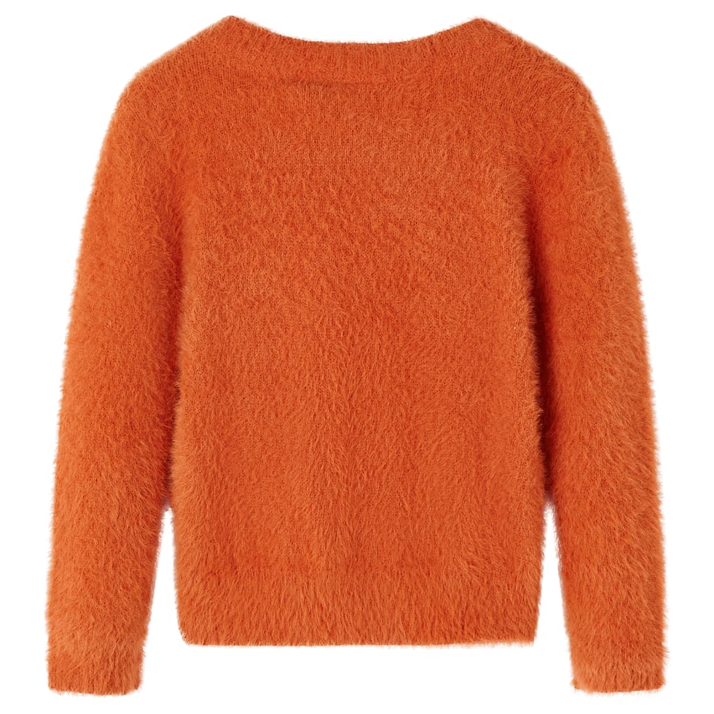 VidaXL Pull enfant tricoté 116 orange-marron