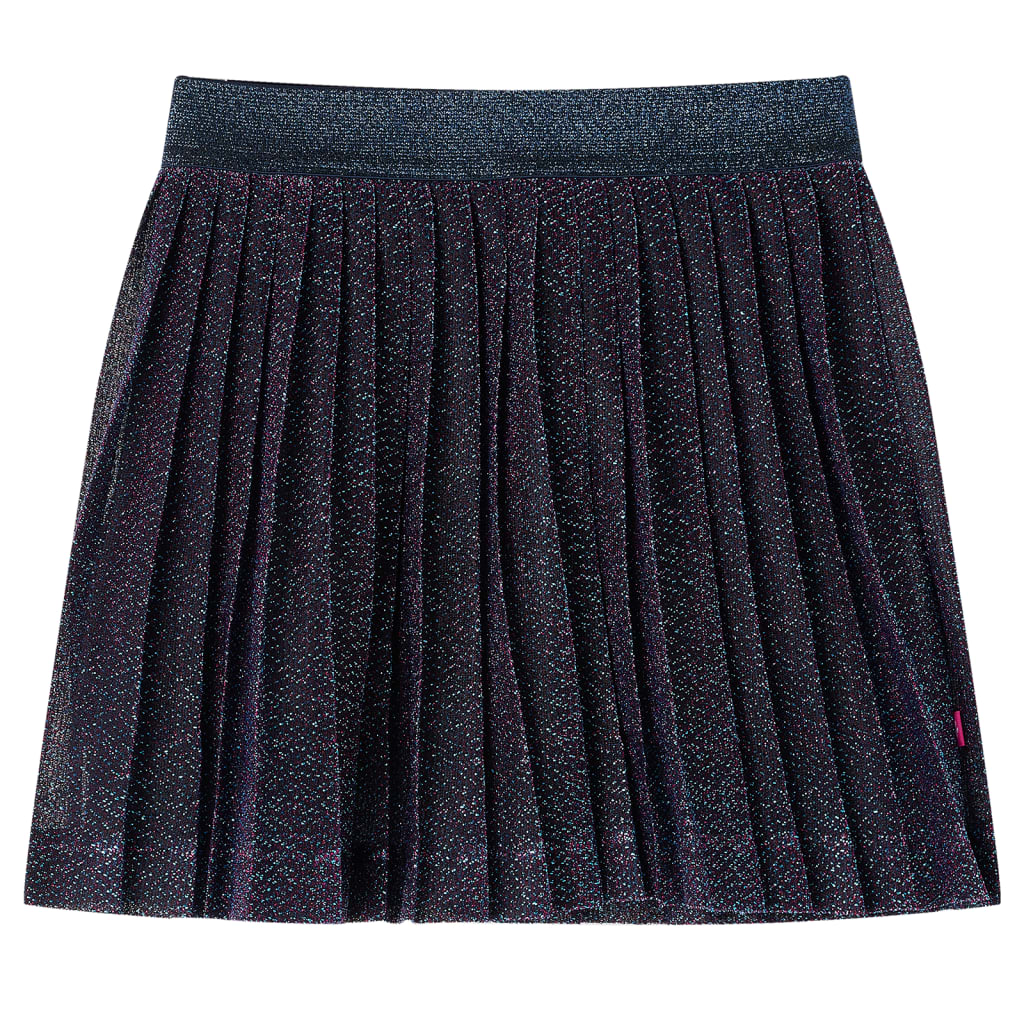 VidaXL Jupe enfant à paillettes 116 bleu marine