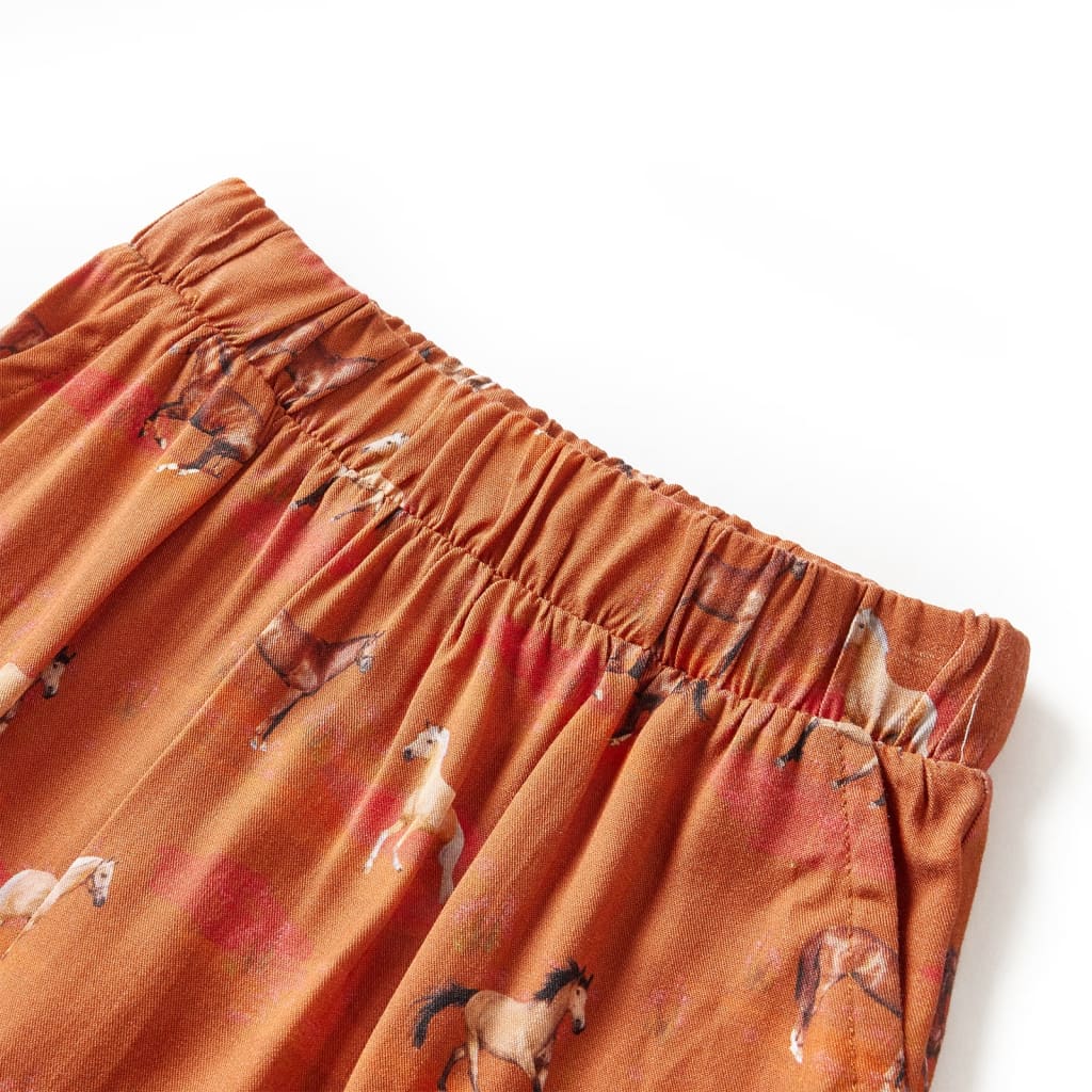 VidaXL Jupe enfant 128 couleur cognac