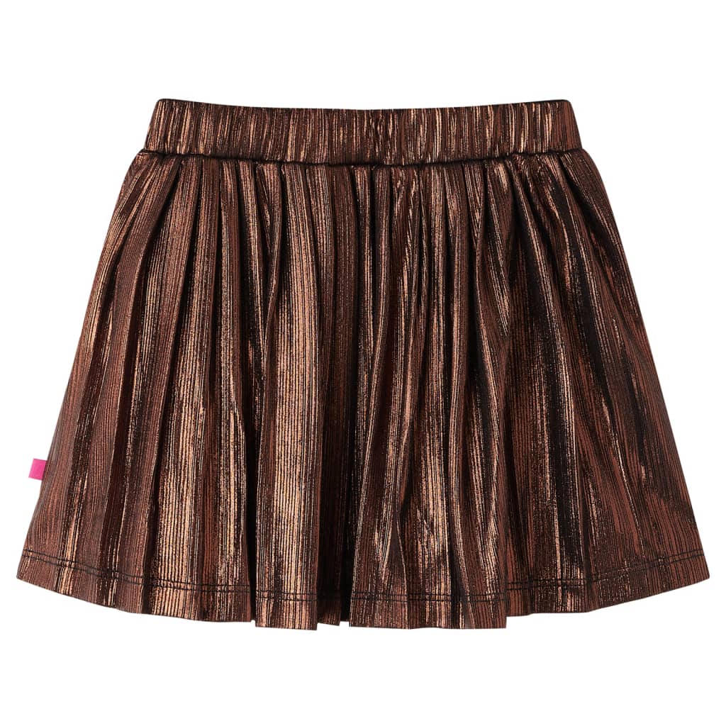 VidaXL Jupe enfant à paillettes 128 couleur cognac
