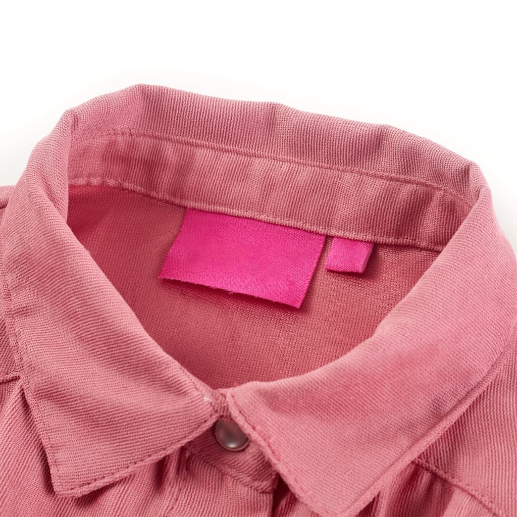VidaXL Chemisier enfant à manches lanterne 116 vieux rose