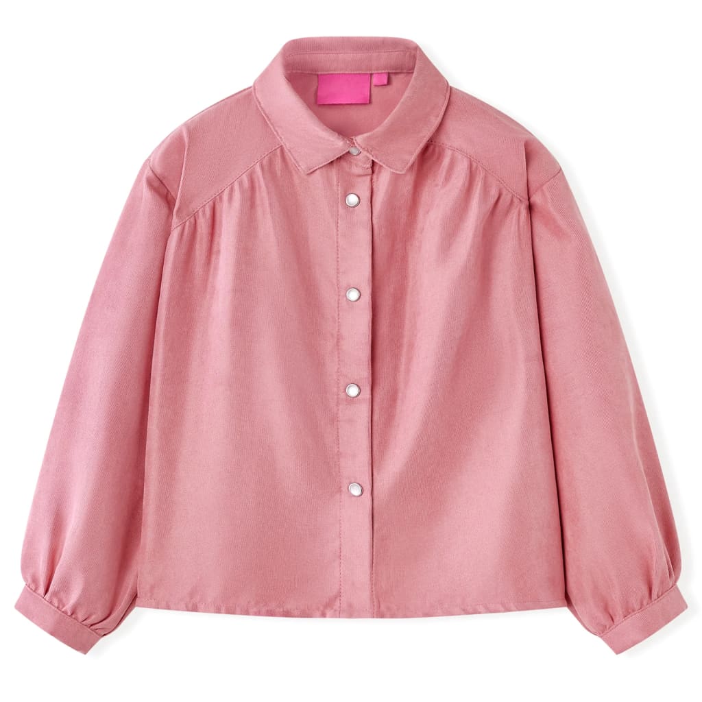 VidaXL Chemisier enfant à manches lanterne 128 vieux rose