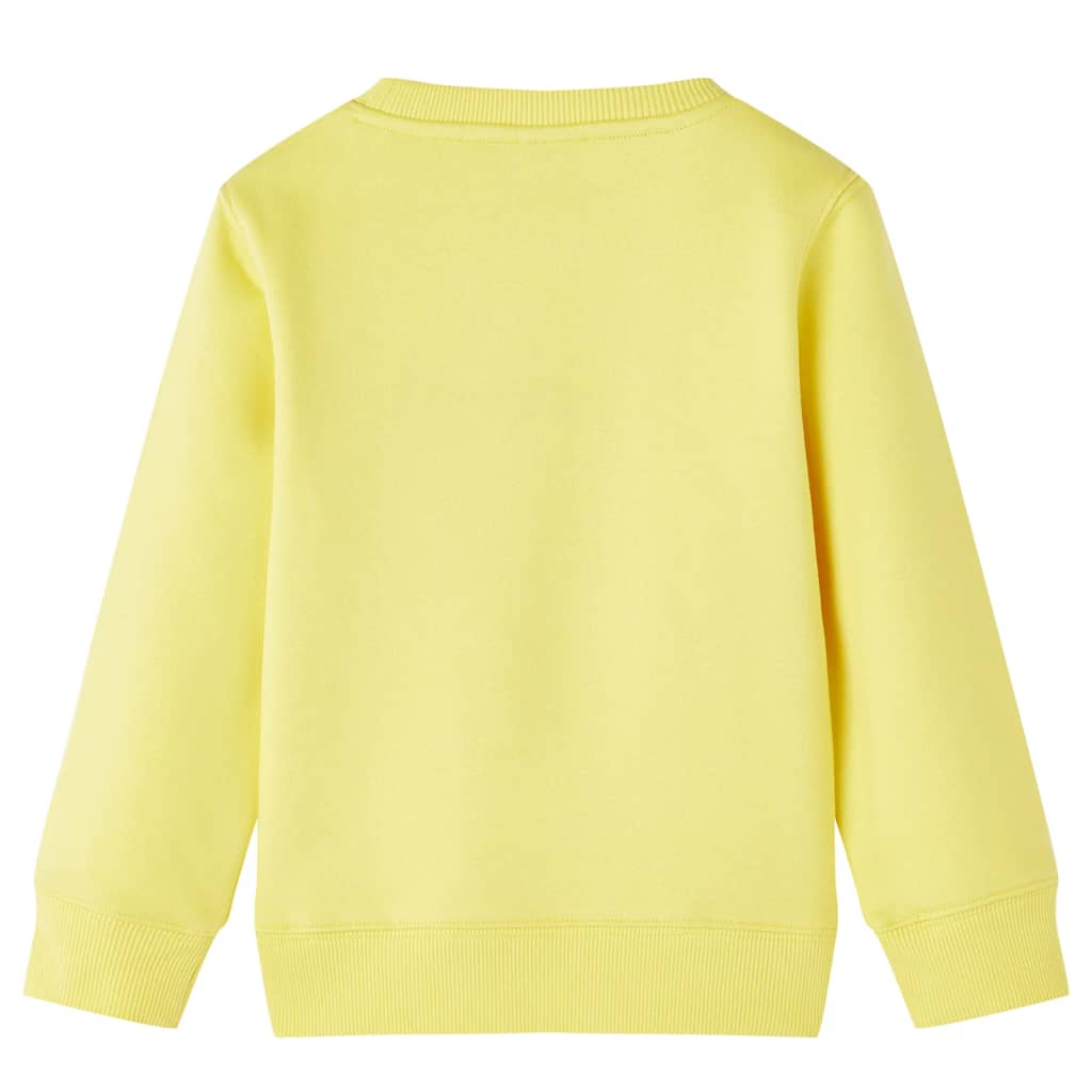 Vidaxxl pull enfant 128 jaune clair