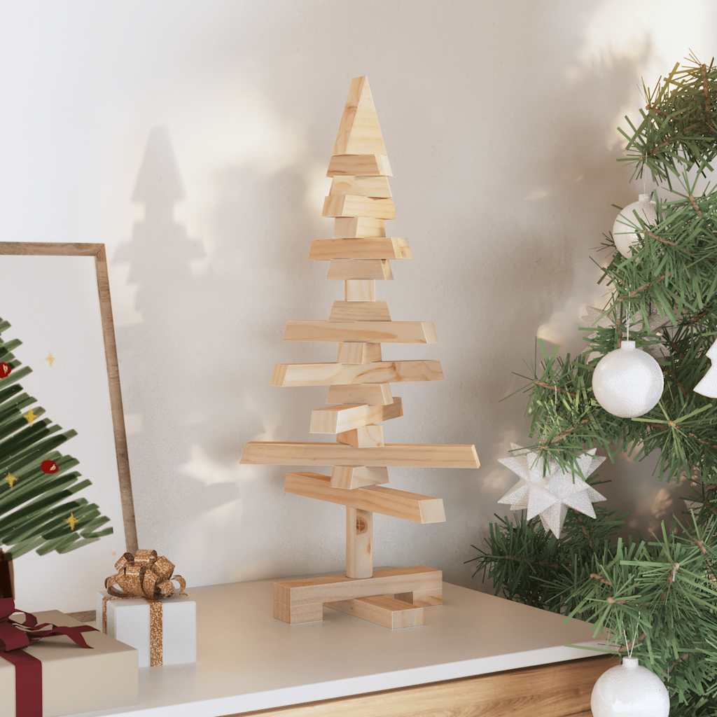 VidaXL décoration de Noël sapin de Noël 60 cm bois de pin massif