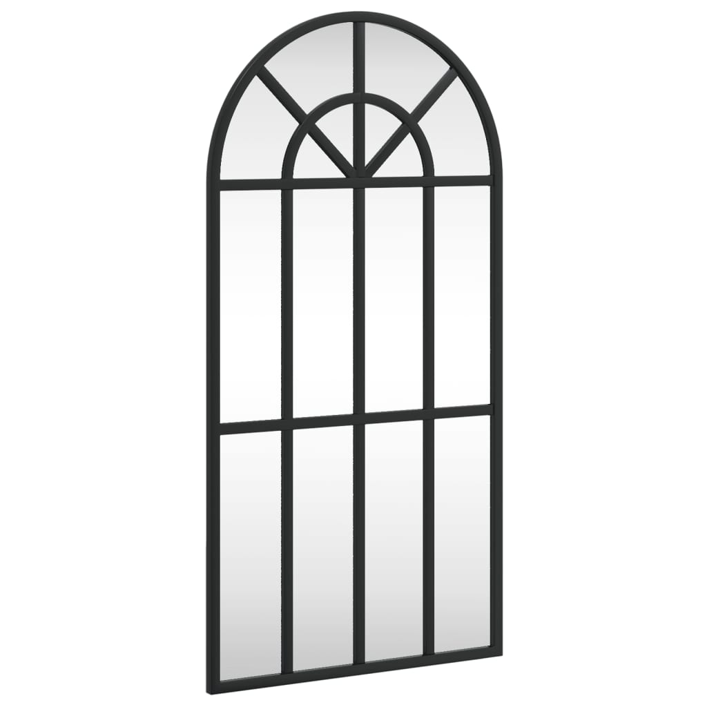 Vidaxx miroir mural arche 30x60 cm fer noir
