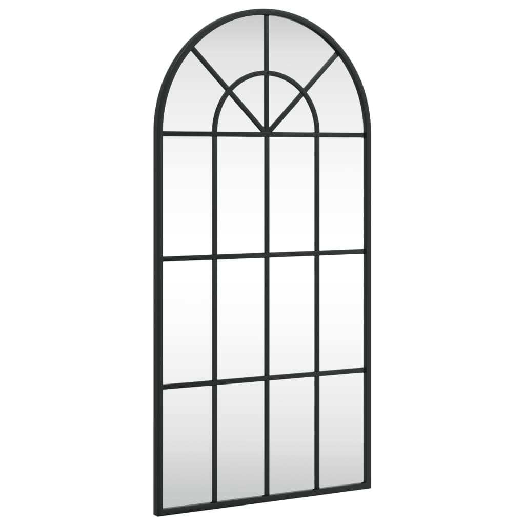 Vidaxx miroir mural arche 40x80 cm fer noir