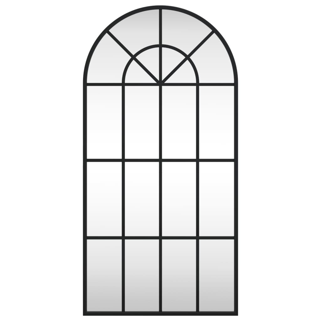 Vidaxx miroir mural arche 40x80 cm fer noir