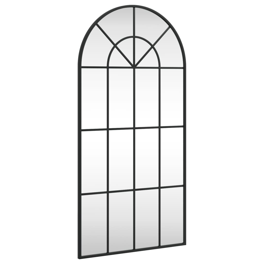 Vidaxx miroir mural arche 50x100 cm fer noir