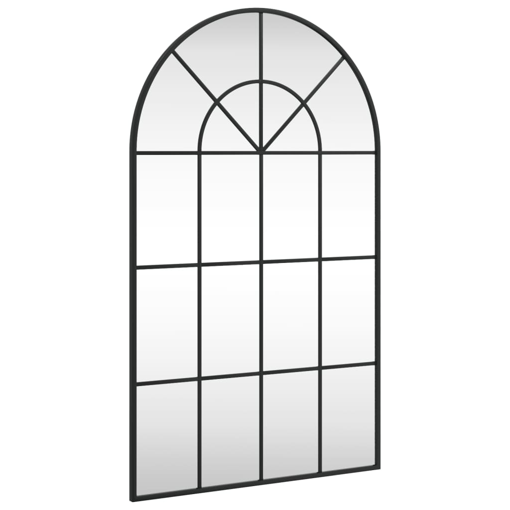 Vidaxx miroir mural arche 60x100 cm fer noir
