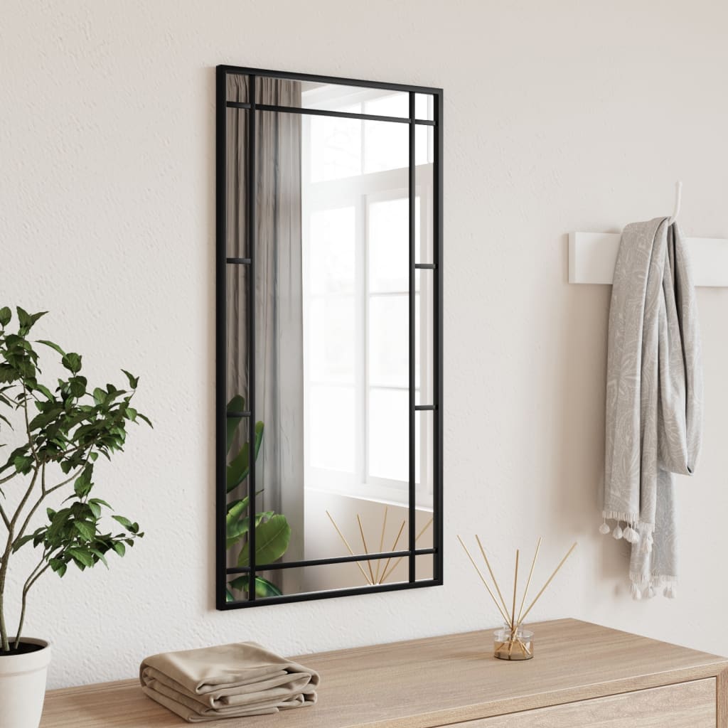 Vidaxx miroir mural rectangulaire 40x80 cm fer noir