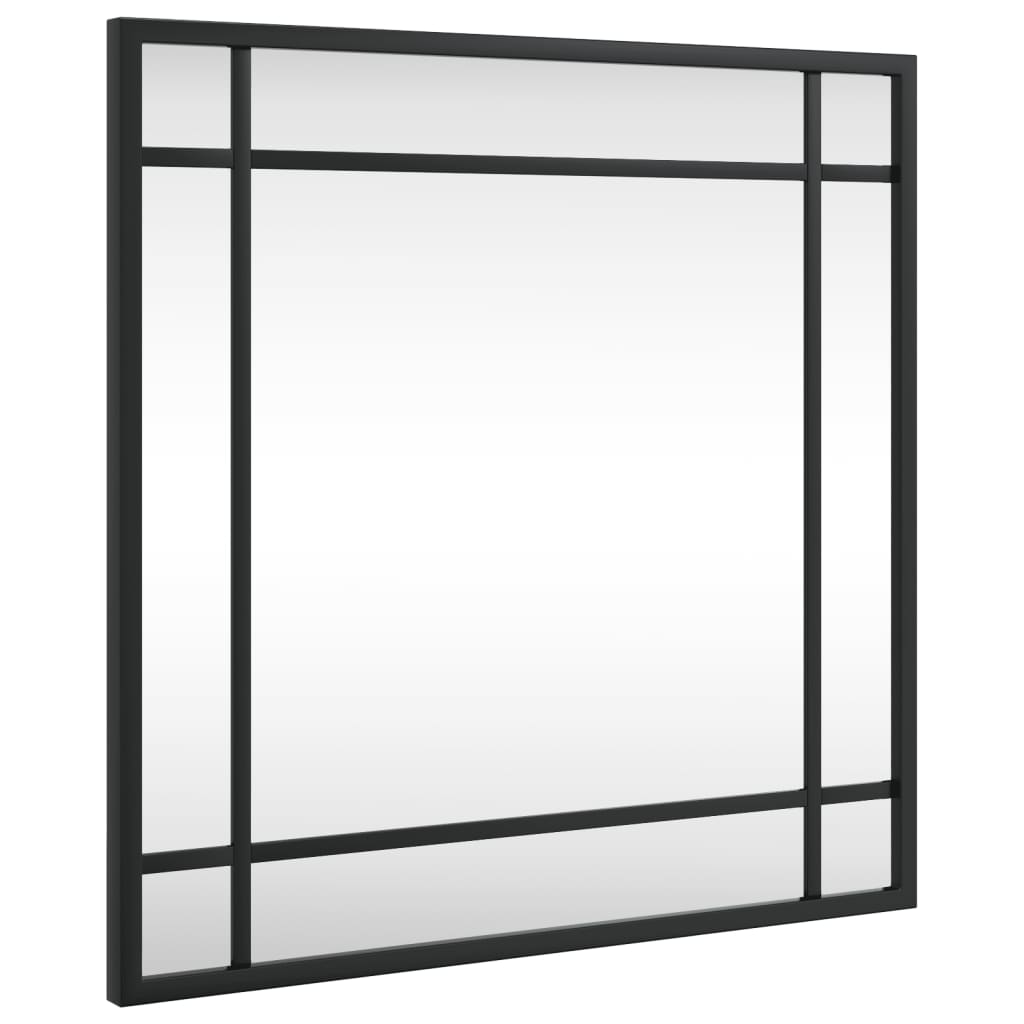Vidaxx miroir mural carré 40x40 cm fer noir