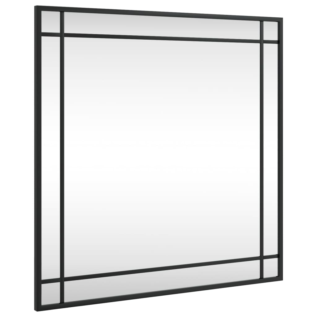 Vidaxx miroir mural carré 60x60 cm fer noir