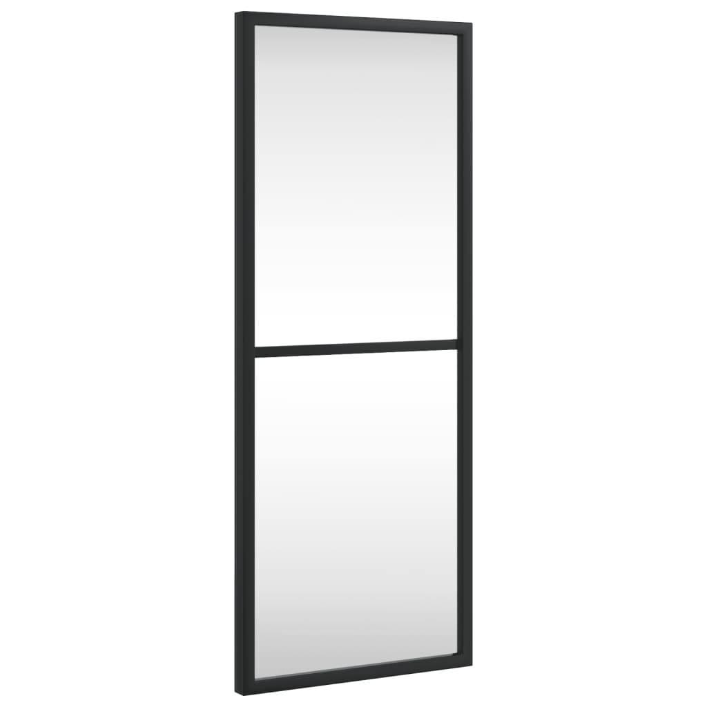 VidaXL miroir mural rectangulaire 20x50 cm fer noir