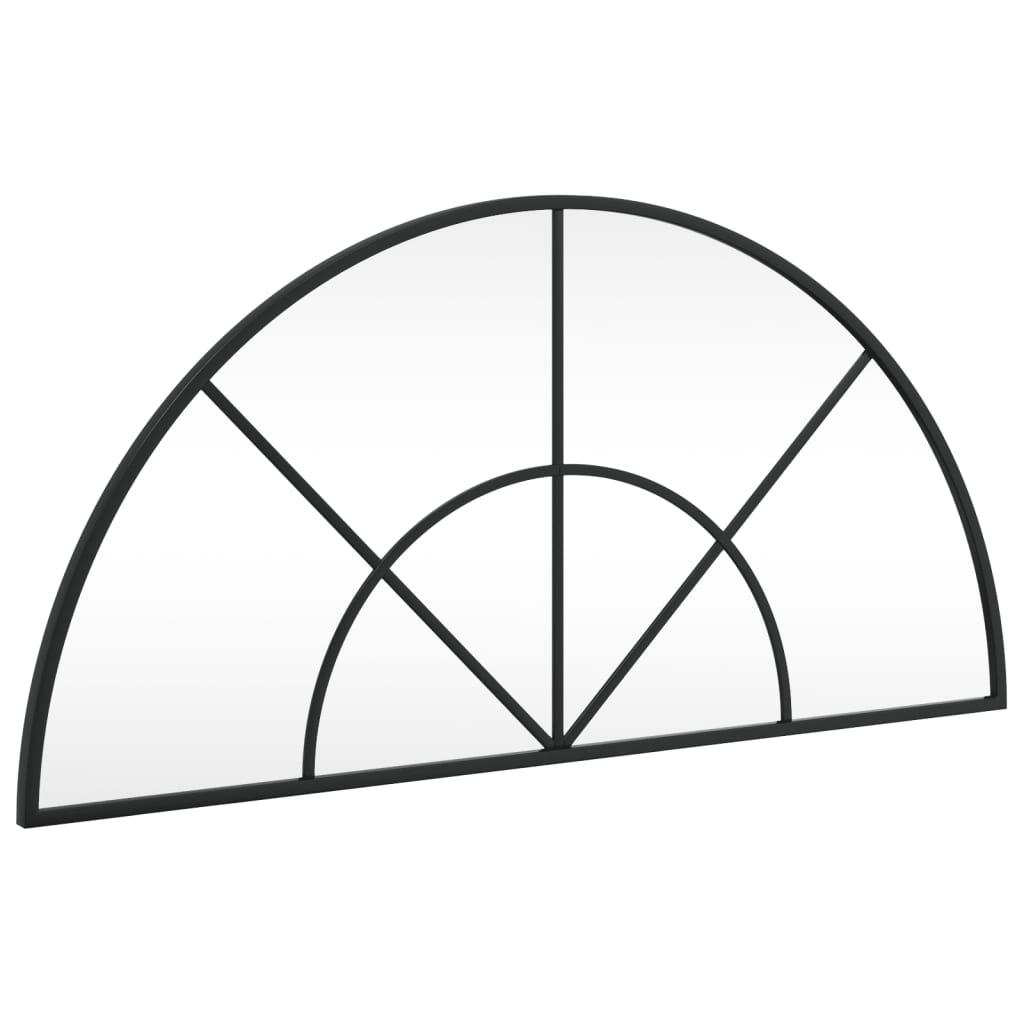 Vidaxx miroir mural arche 80x40 cm fer noir