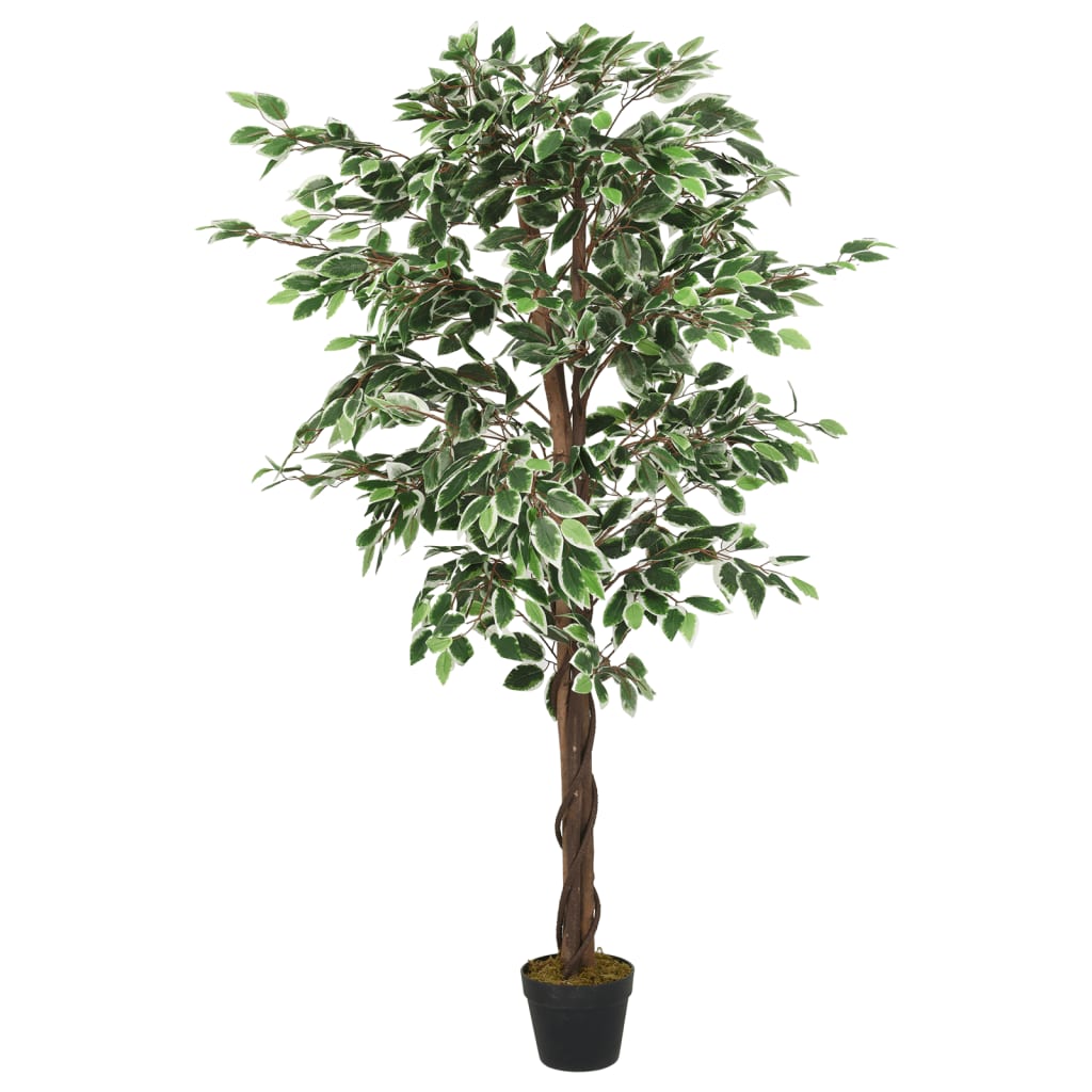 VidaXL Plante artificielle ficus 378 feuilles 80 cm vert