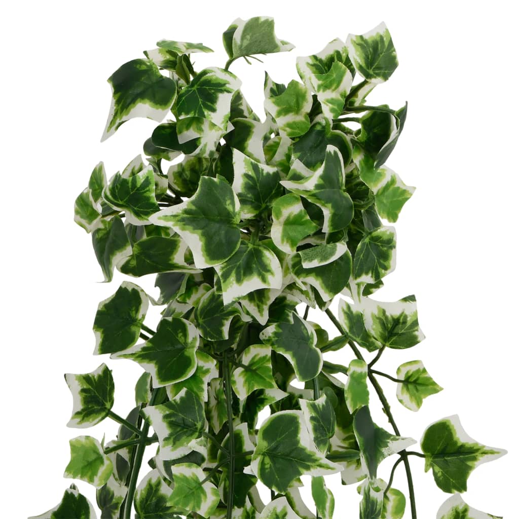 Vidaxx plantes artificielles suspendues 12 pcs 339 feuilles 90 cm vert et blanc