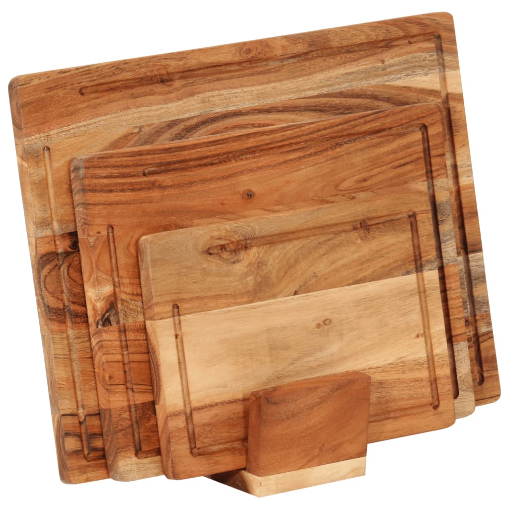Ensemble de panneaux à découper Vidaxl en 3 parties avec bois d'acacia solide standard