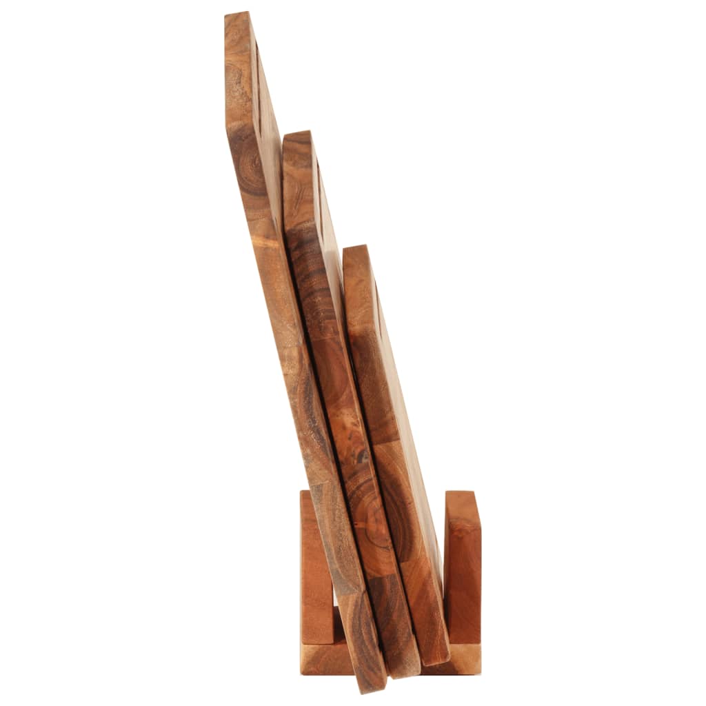 Ensemble de panneaux à découper Vidaxl en 3 parties avec bois d'acacia solide standard