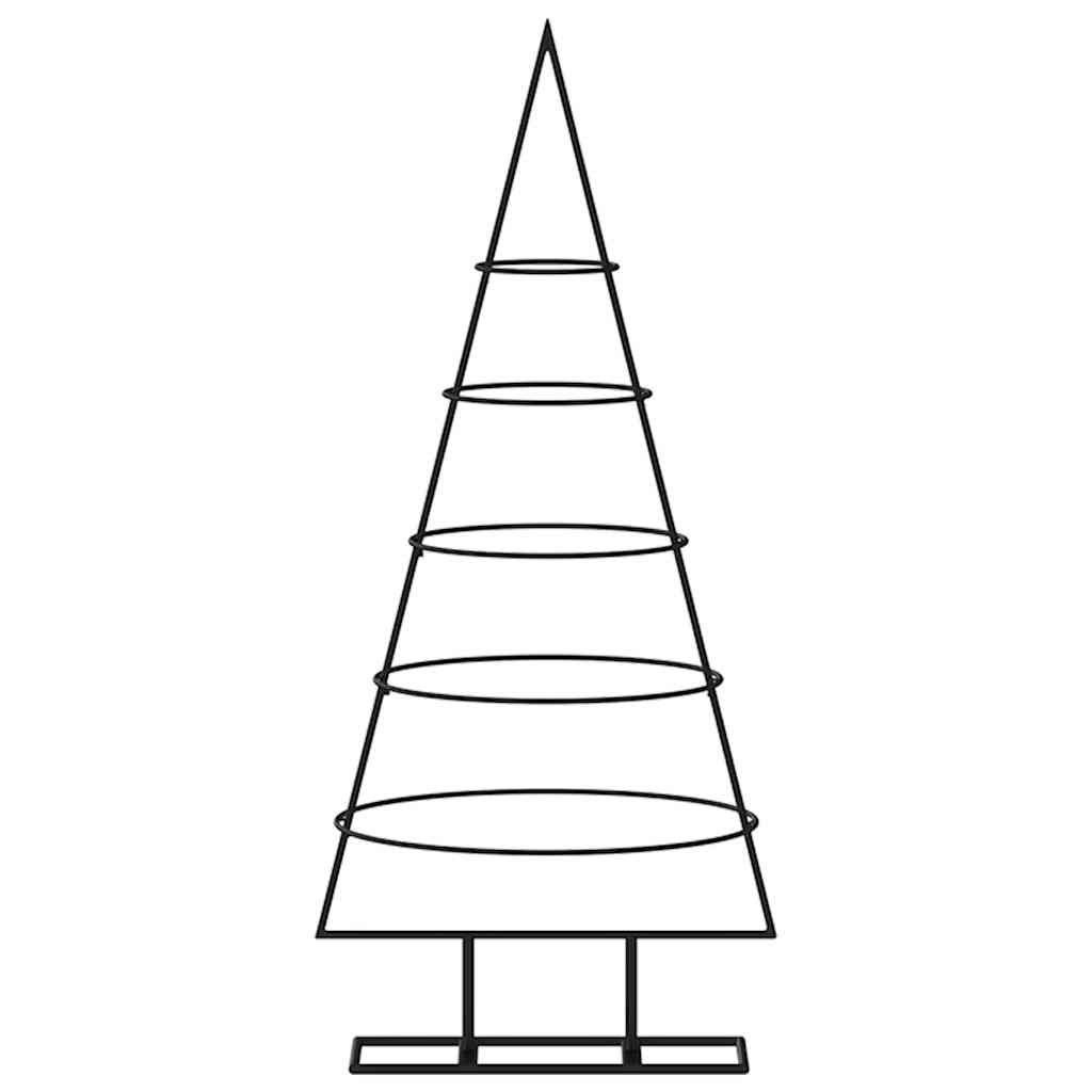 VidaXL décoration de Noël sapin de Noël 90 cm métal noir