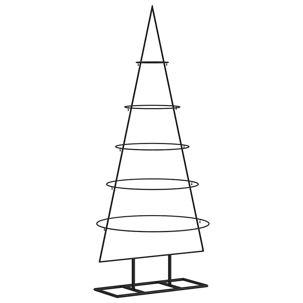 VidaXL décoration de Noël sapin de Noël 125 cm métal noir