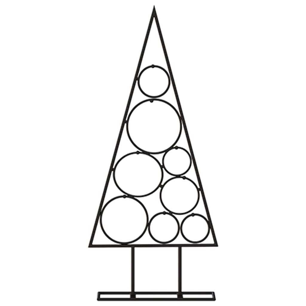VidaXL décoration de Noël sapin de Noël 60 cm métal noir