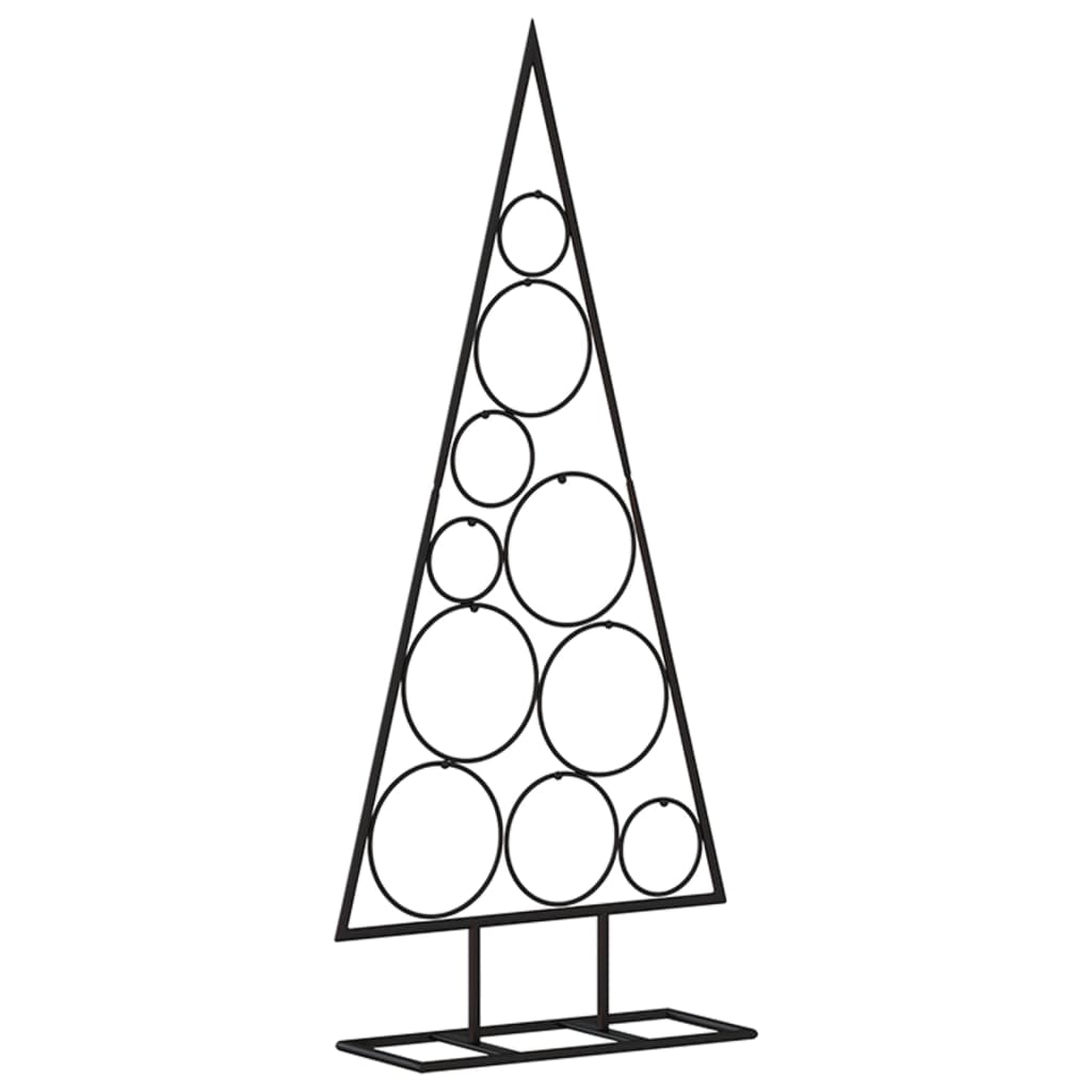 VidaXL décoration de Noël sapin de Noël 90 cm métal noir