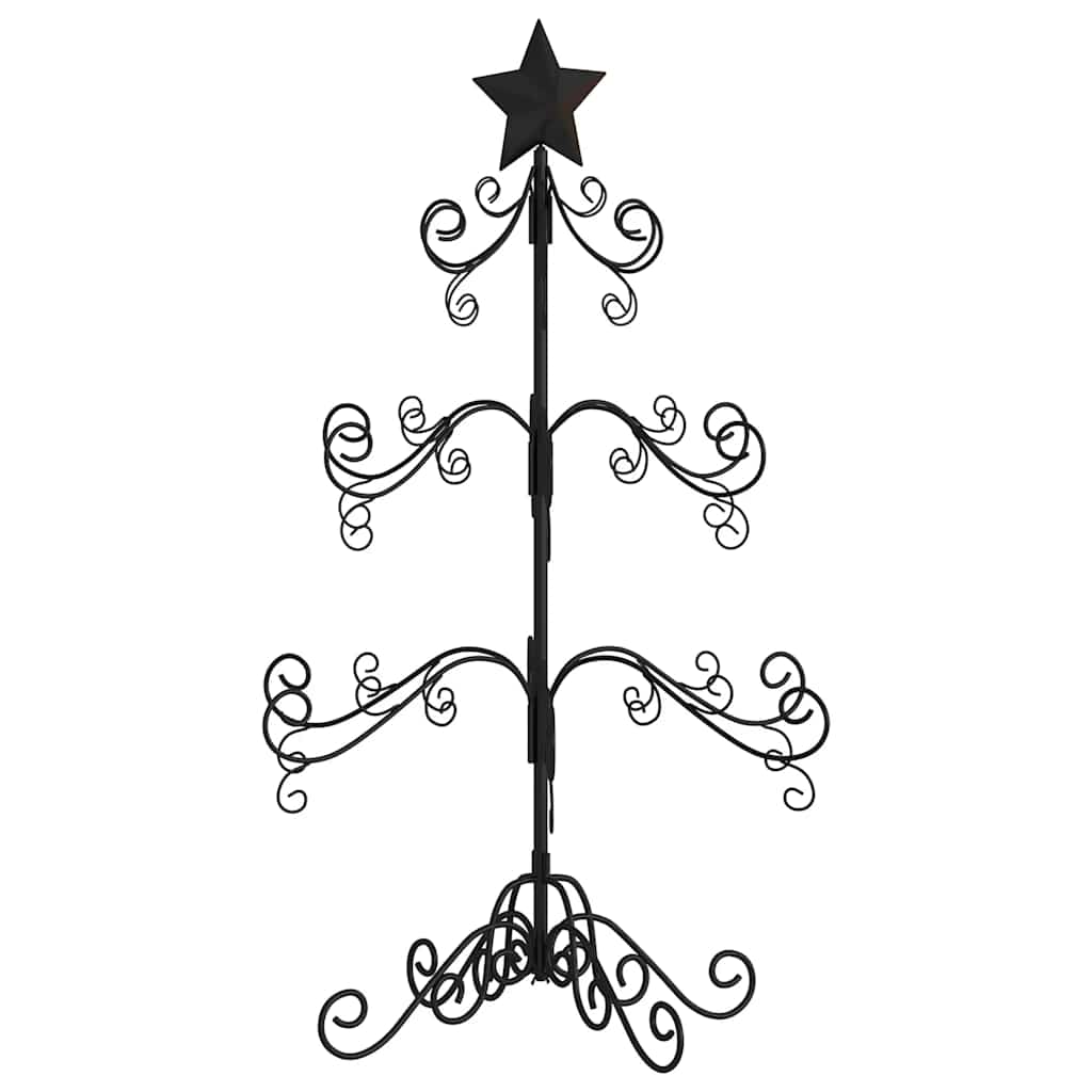 VidaXL décoration de Noël sapin de Noël 90 cm métal noir