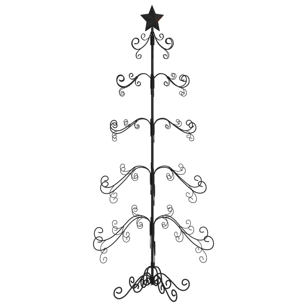 VidaXL décoration de Noël sapin de Noël 150 cm métal noir