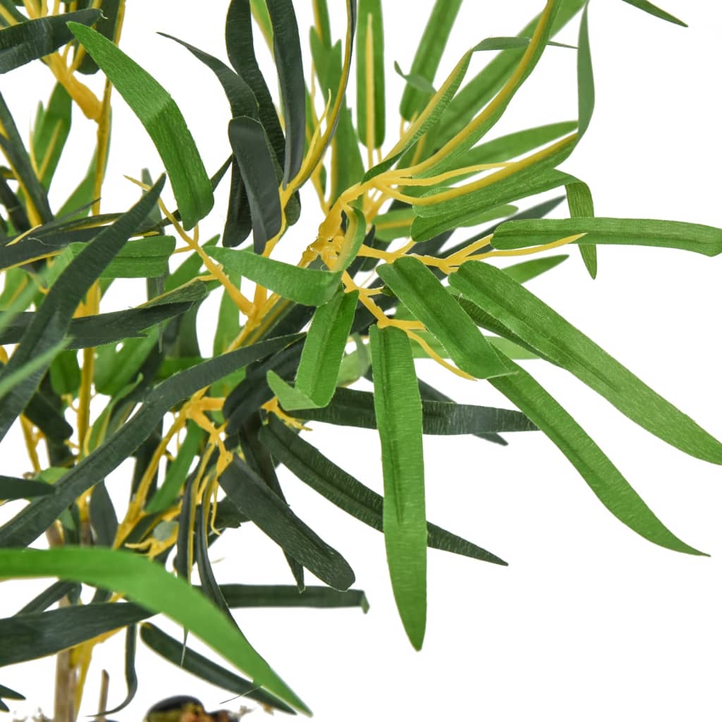 VidaXL plante artificielle bambou 368 feuilles 80 cm vert