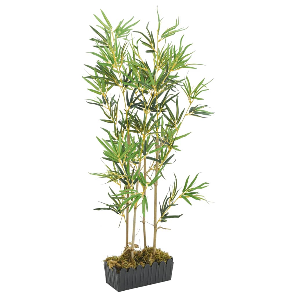 VidaXL plante artificielle bambou 552 feuilles 120 cm vert
