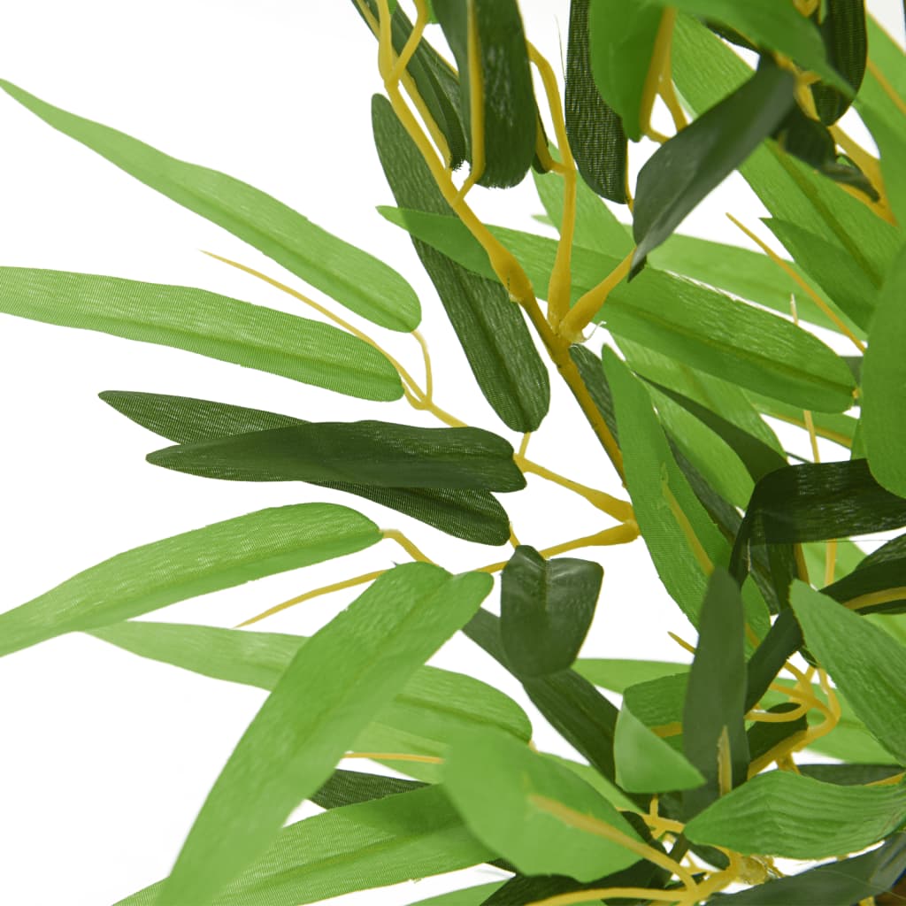 VidaXL plante artificielle bambou 368 feuilles 80 cm vert