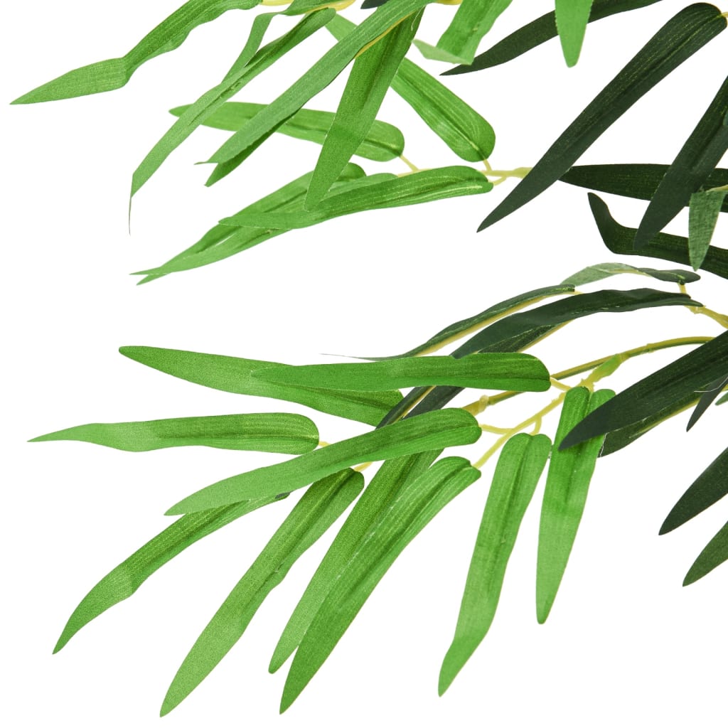 VidaXL plante artificielle bambou 368 feuilles 80 cm vert