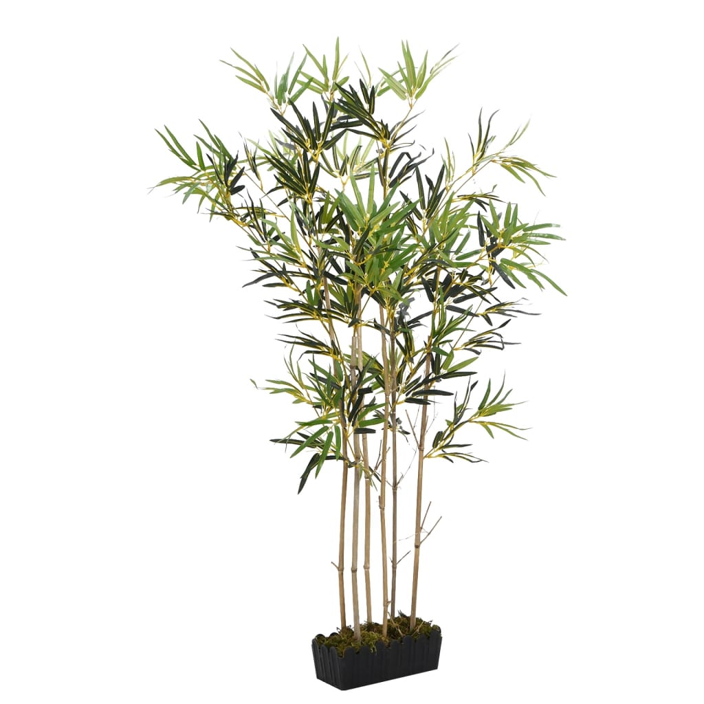 VidaXL plante artificielle bambou 552 feuilles 120 cm vert