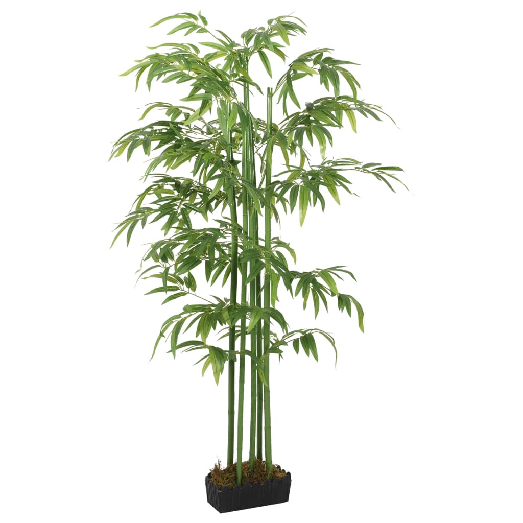 VidaXL Plante artificielle bambou 384 feuilles 120 cm vert