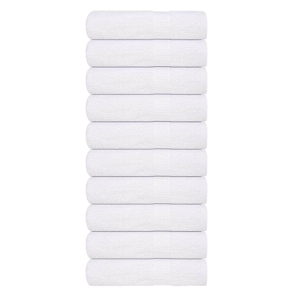 Vidaxx serviettes de douche 10 pièces 70x140 cm 360 g m² 100% coton blanc