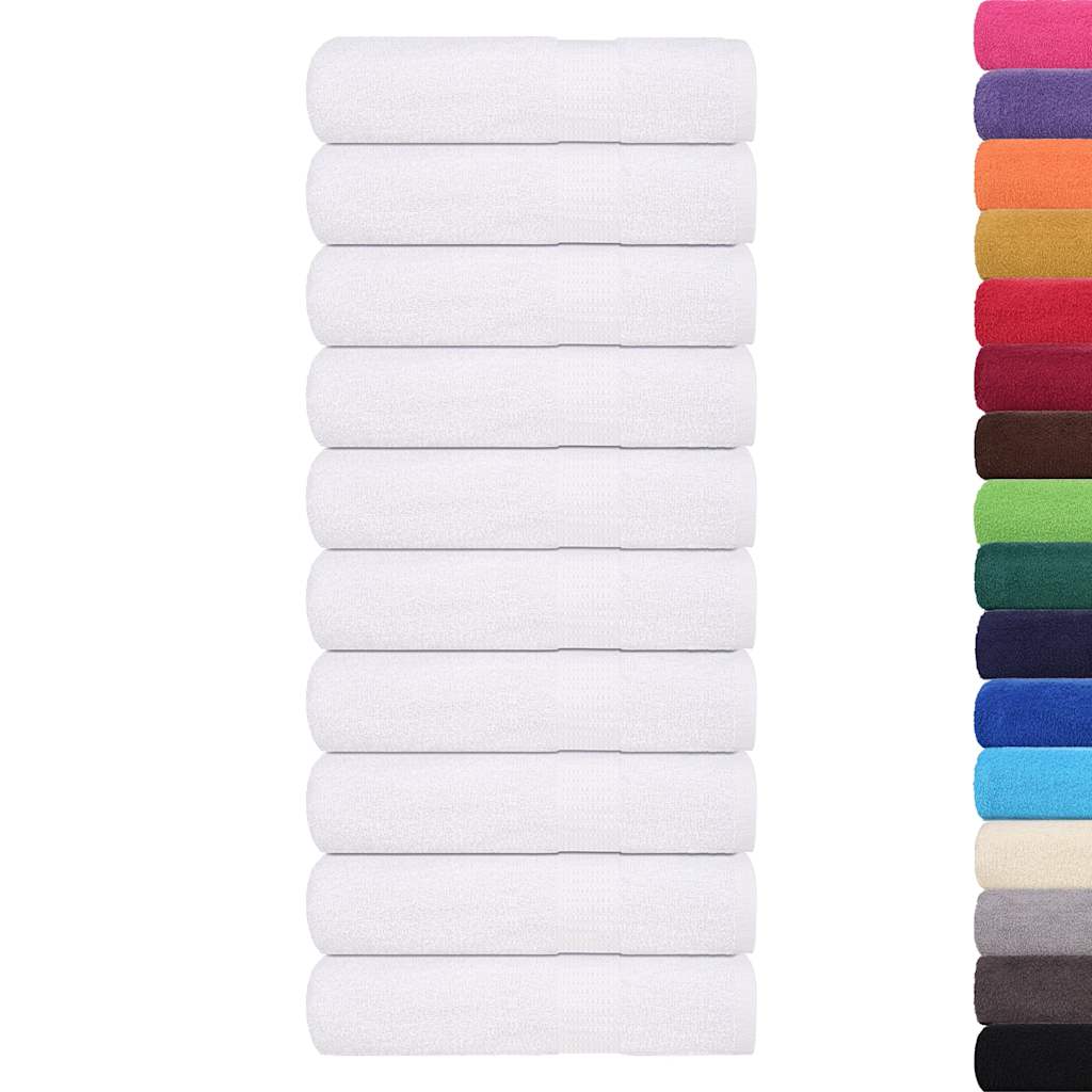 Vidaxx serviettes de douche 25 pièces 70x140 cm 360 g m² 100% coton blanc