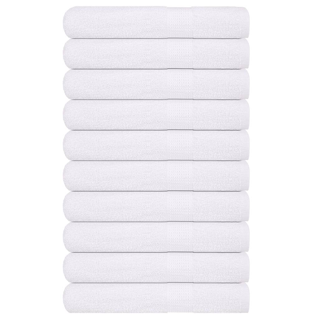 Vidaxx serviettes de sauna 10 pièces 80x200 cm 360 g m² 100% coton blanc