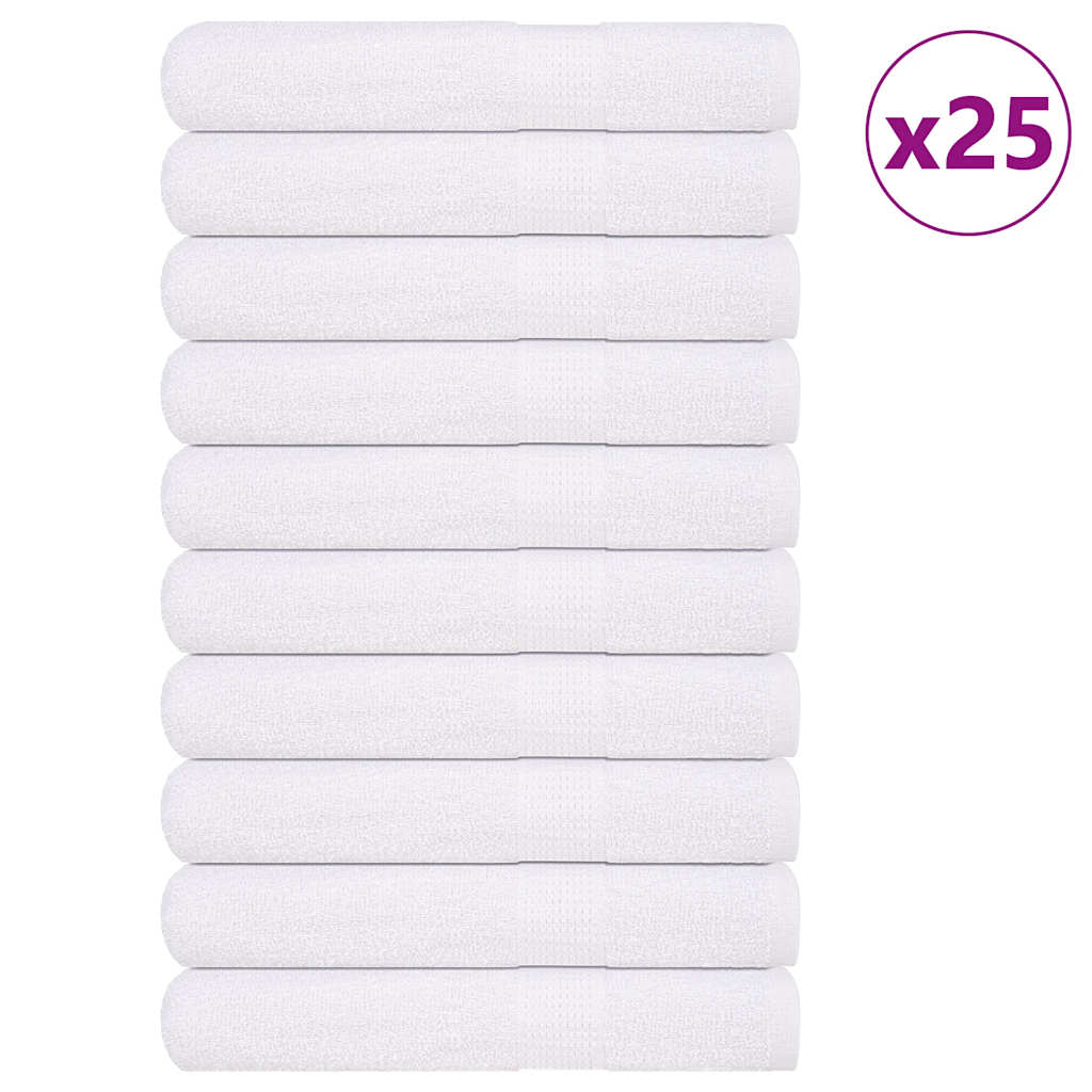 Vidaxx serviettes de sauna 25 pièces 80x200 cm 360 g m² 100% coton blanc