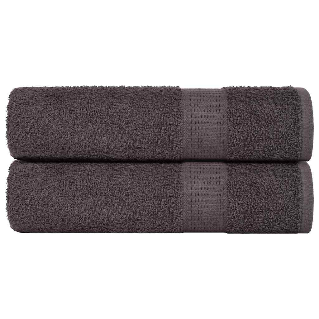 Serviettes Vidaxx 2 pcs 50x100 cm 360 g m² 100% coton anthracite